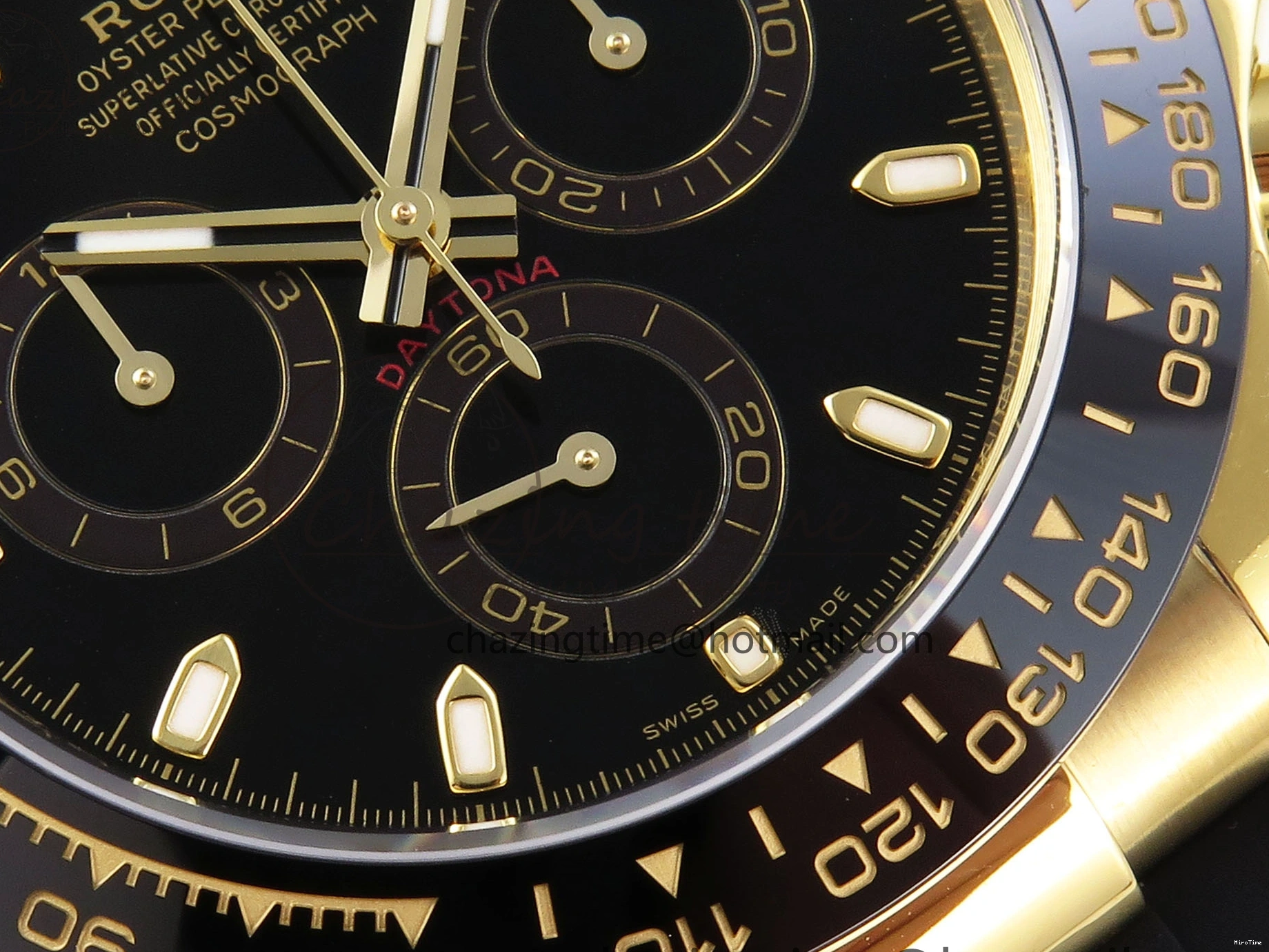 MiroTime 0106 DAYTONA 116518 APSF 1:1 BEST EDITION BLACK DIAL ON OYSTERFLEX RUBBER STRAP SH RelaxedFit 1782